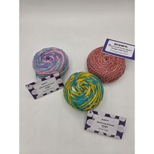 3 Skeins Of Darn Good Yarn Start With Love Ocean Light Pomegranate Fizz